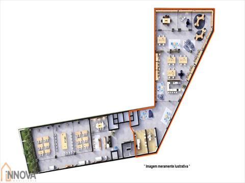 Sobreloja para locacao no Portao em Curitiba com 421m² por R$ 15.000,00