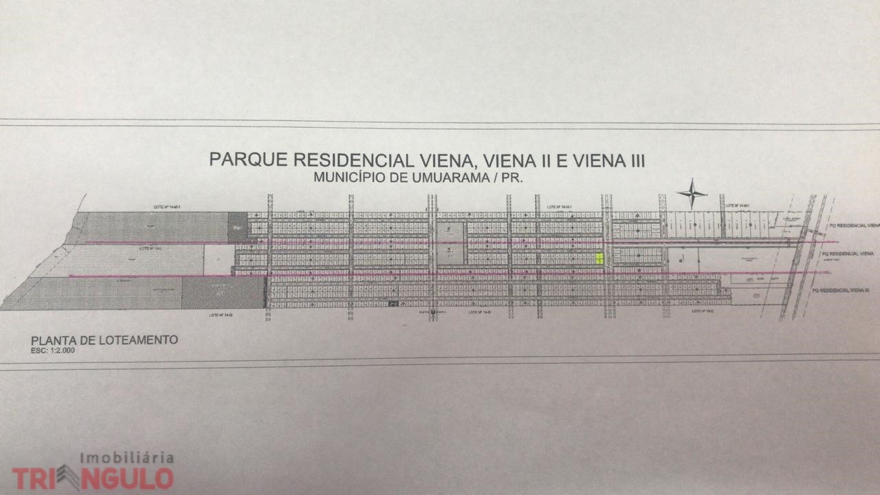Terreno para locacao no Parque Residencial Viena em Umuarama com 877,32m² por R$ 800,00