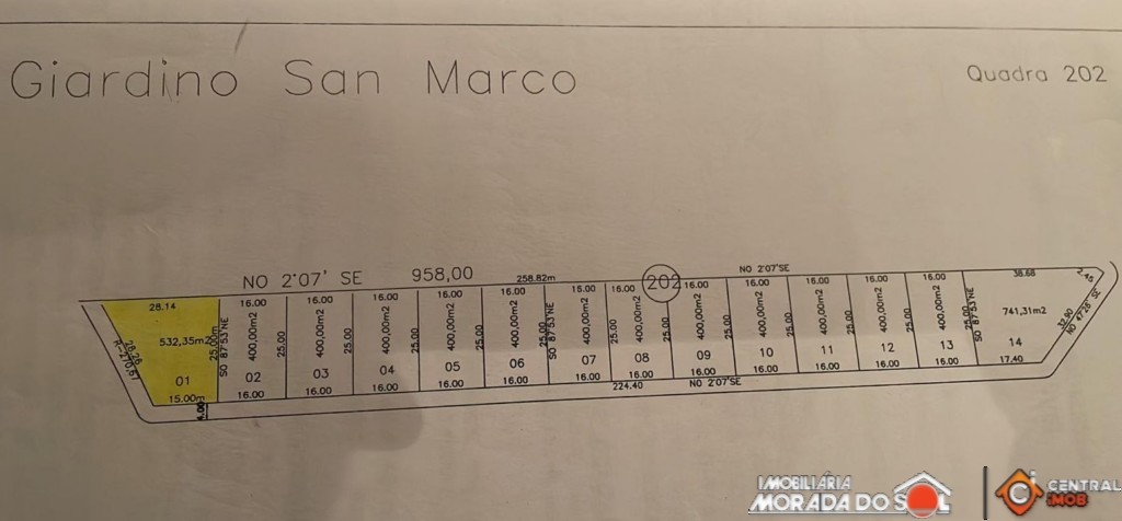 Terreno para venda no Giardino San Marco em Maringa com 535,32m² por R$ 495.000,00