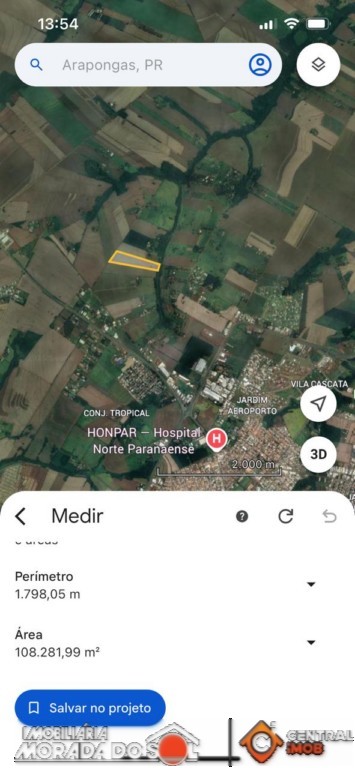 Terreno para venda no Jardim das Flores em Rolandia com 121.000m² por R$ 6.300.000,00