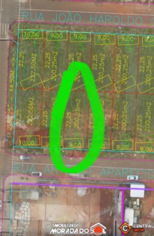 Terreno para venda no Centro em Porto Rico com 200,25m² por R$ 150.000,00