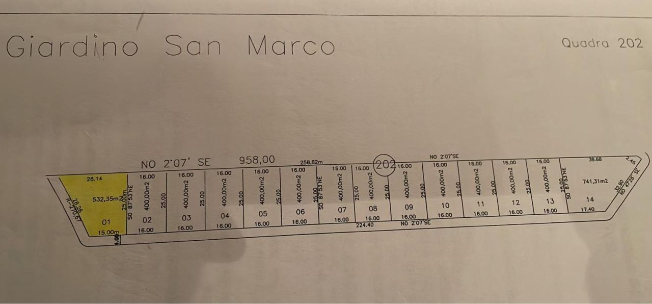 Terreno para venda no Giardino San Marco em Maringá com 535,35m² por R$ 495.000,00
