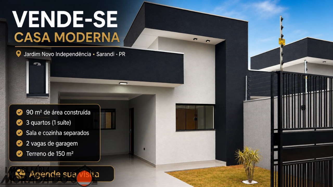 Casa Residencial para venda no Jardim Nova Independência em Sarandi com 90m² por R$ 380.000,00