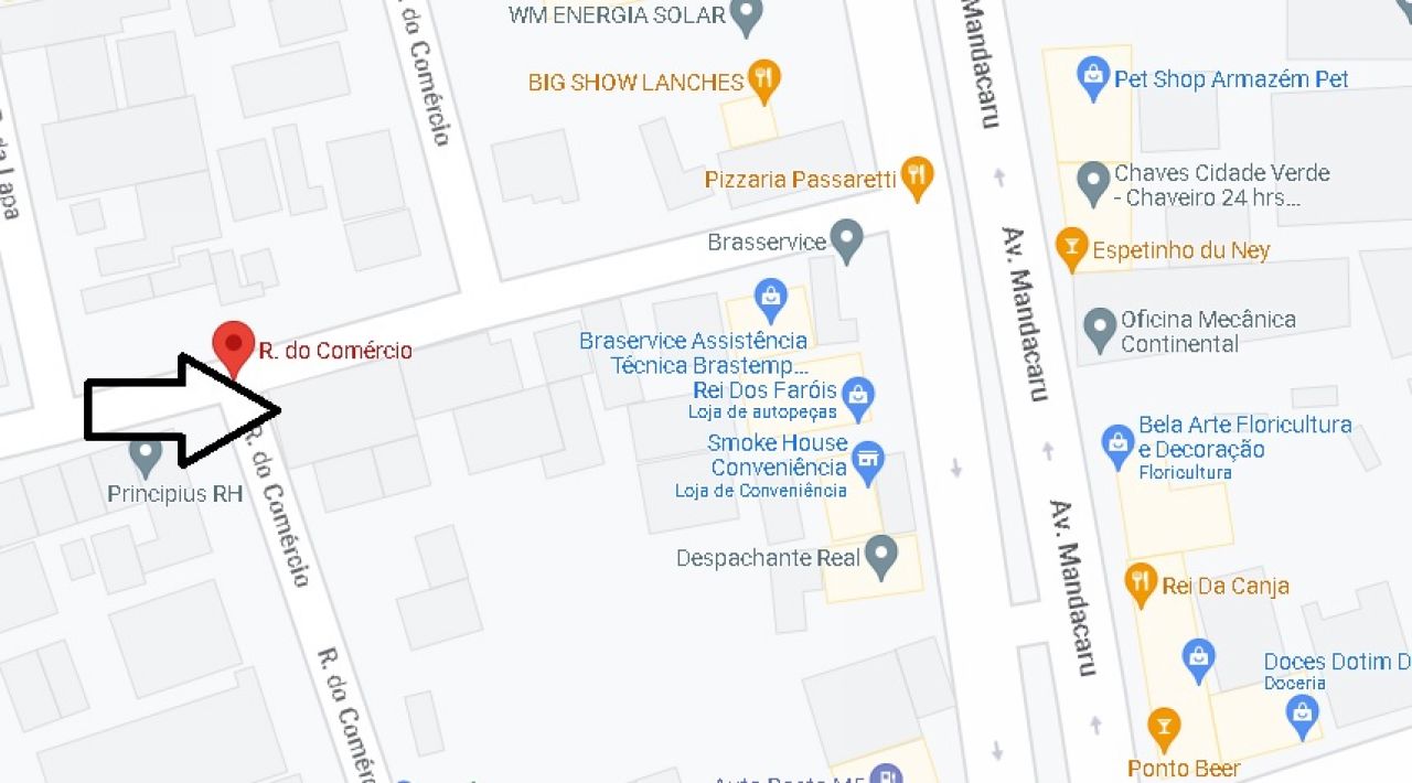 Terreno para locacao no Zona 06 em Maringá com 221m² por R$ 850,00