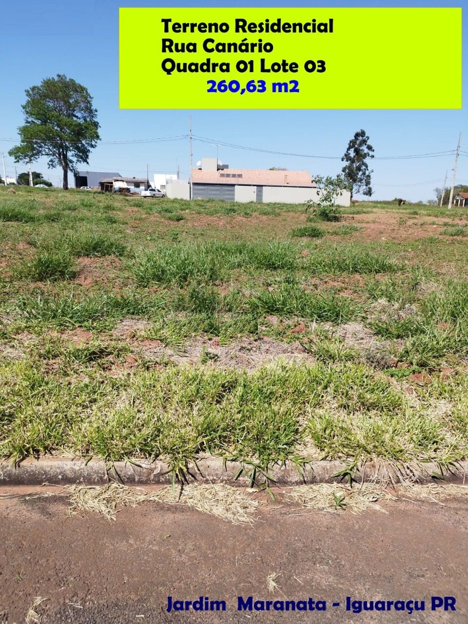 Terreno para venda no Jardim Maranata em Iguaraçu com 260,63m² por R$ 75.000,00