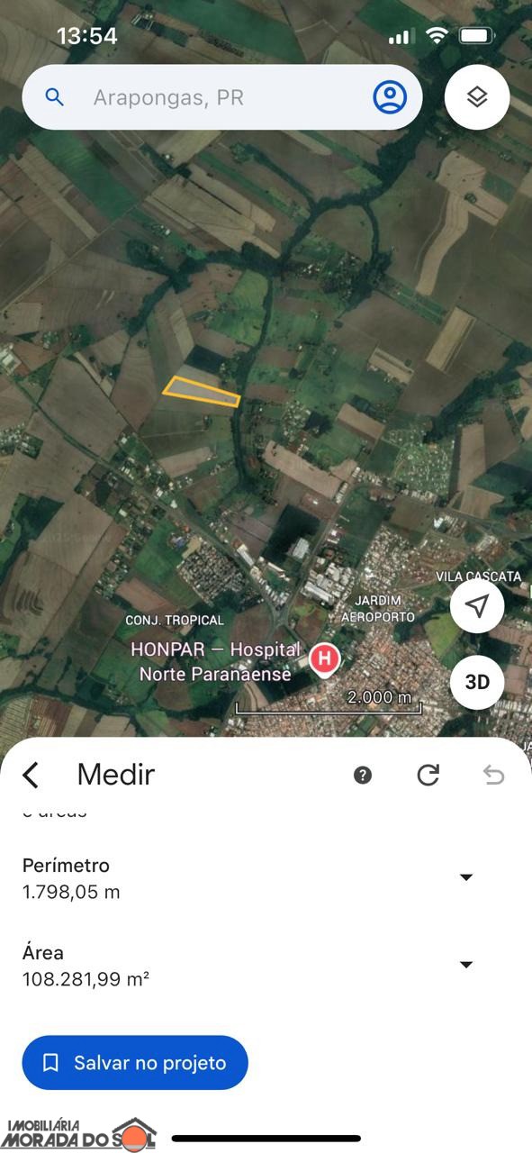 Área para venda no Jardim Alto da Boa Vista em Rolândia com 121.000m² por R$ 6.300.000,00