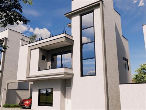 Sobrado para venda no Hauer em Curitiba com 148m² por R$ 1.070.000,00