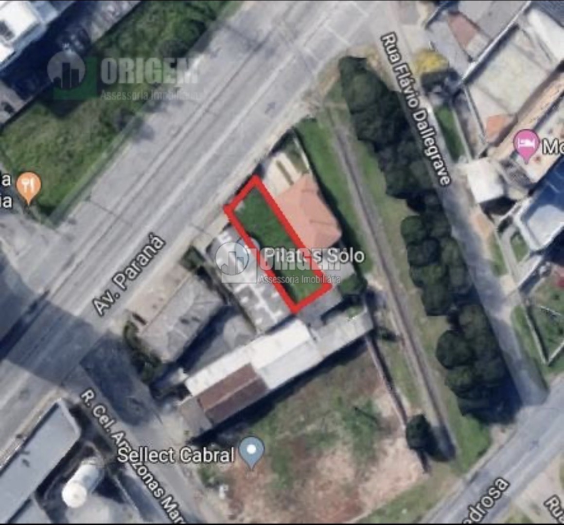 Terreno para venda no Cabral em Curitiba com 356m² por R$ 1.600.000,00