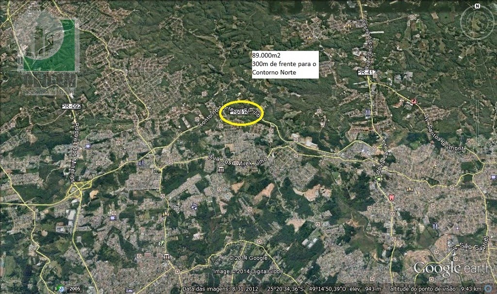 Área para venda no Lamenha Grande em Almirante Tamandare com 94.000m² por R$ 14.500.000,00