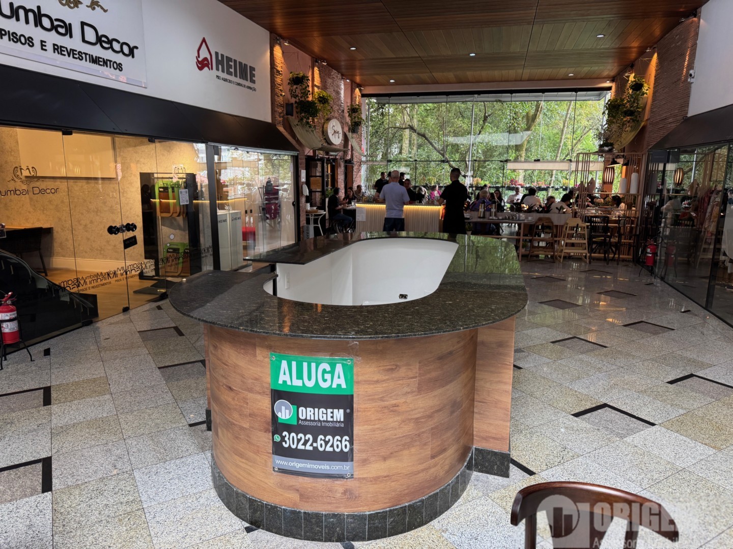 Loja para locacao no Batel em Curitiba com 12m² por R$ 2.166,67
