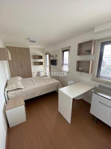 Studio para locacao no Novo Mundo em Curitiba com 30m² por R$ 1.655,56