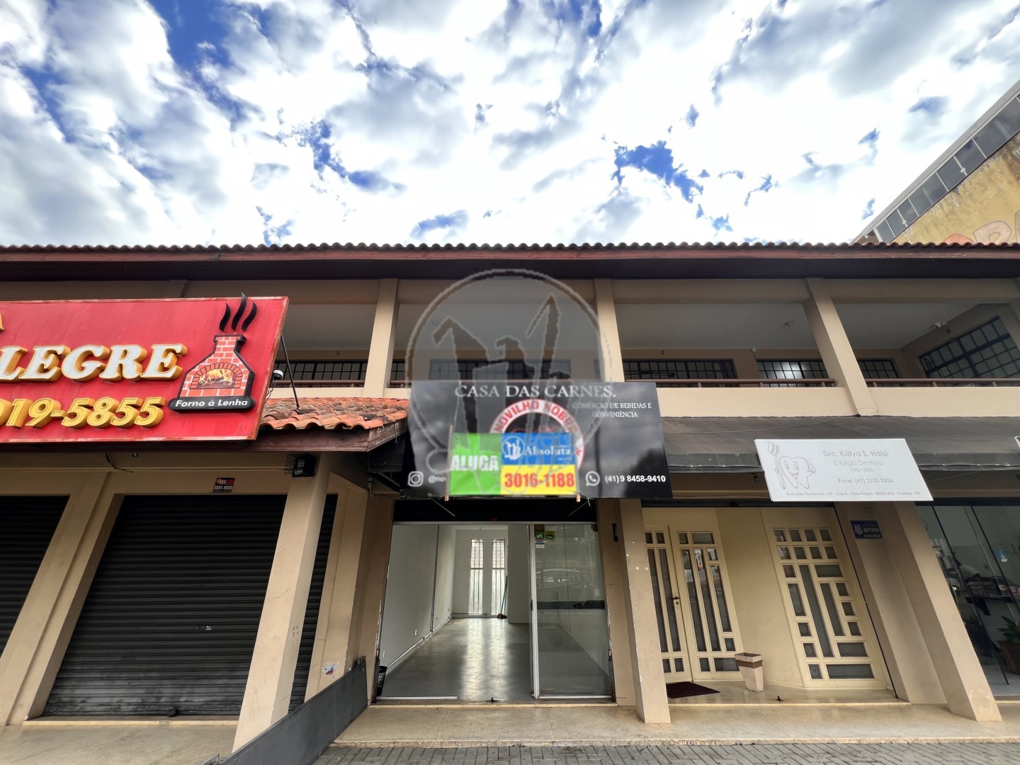 Loja para locacao no Vista Alegre em Curitiba com 44,46m² por R$ 1.687,50