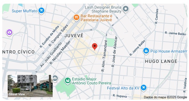Apartamento para locacao no Juveve em Curitiba com 58m² por R$ 2.125,00