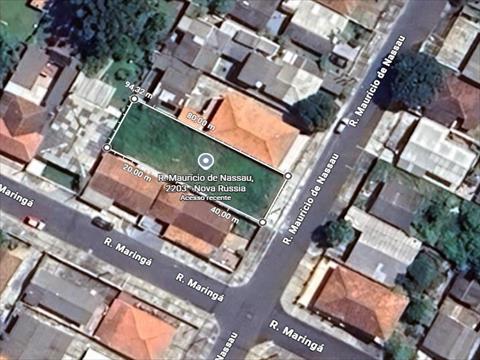 Terreno para locacao no Nova Russia em Ponta Grossa com 432m² por R$ 1.875,00