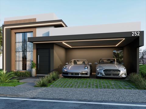 Casa em Condomínio para venda no Contorno em Ponta Grossa com 140m² por R$ 769.000,00