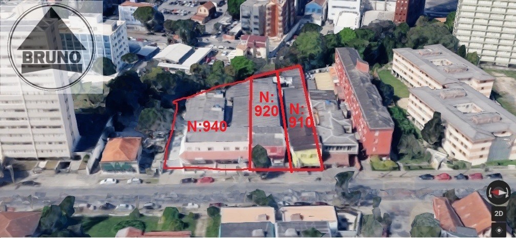 Terreno para venda no Centro Civico em Curitiba com 580m² por R$ 2.200.000,00