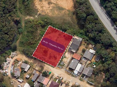 Terreno para venda no Taboao em Curitiba com 770,00m² por R$ 675.000,00