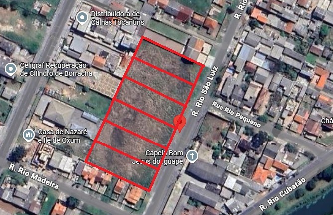 Terreno para locacao no Weissopolis em Pinhais com 1.200,00m² por R$ 1.333,00