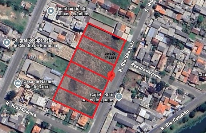 Terreno para locacao no Weissopolis em Pinhais com 1.200,00m² por R$ 1.333,00