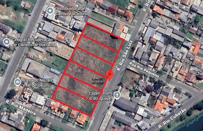 Terreno para locacao no Weissopolis em Pinhais com 1.200,00m² por R$ 1.333,00