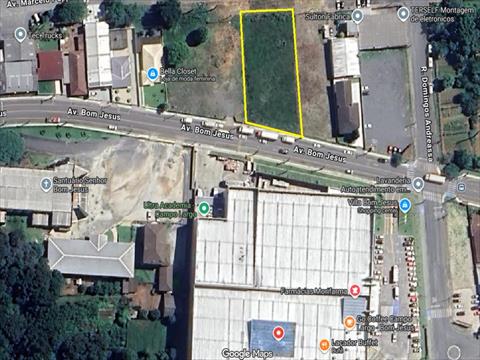 Terreno para locacao no Bom Jesus em Campo Largo com 1.671,88m² por R$ 4.000,00