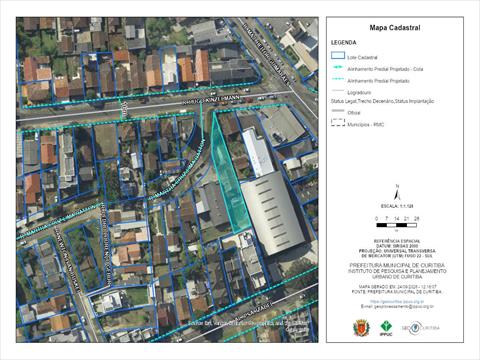 Terreno para venda no Campina do Siqueira em Curitiba com 717,00m² por R$ 1.744.000,00