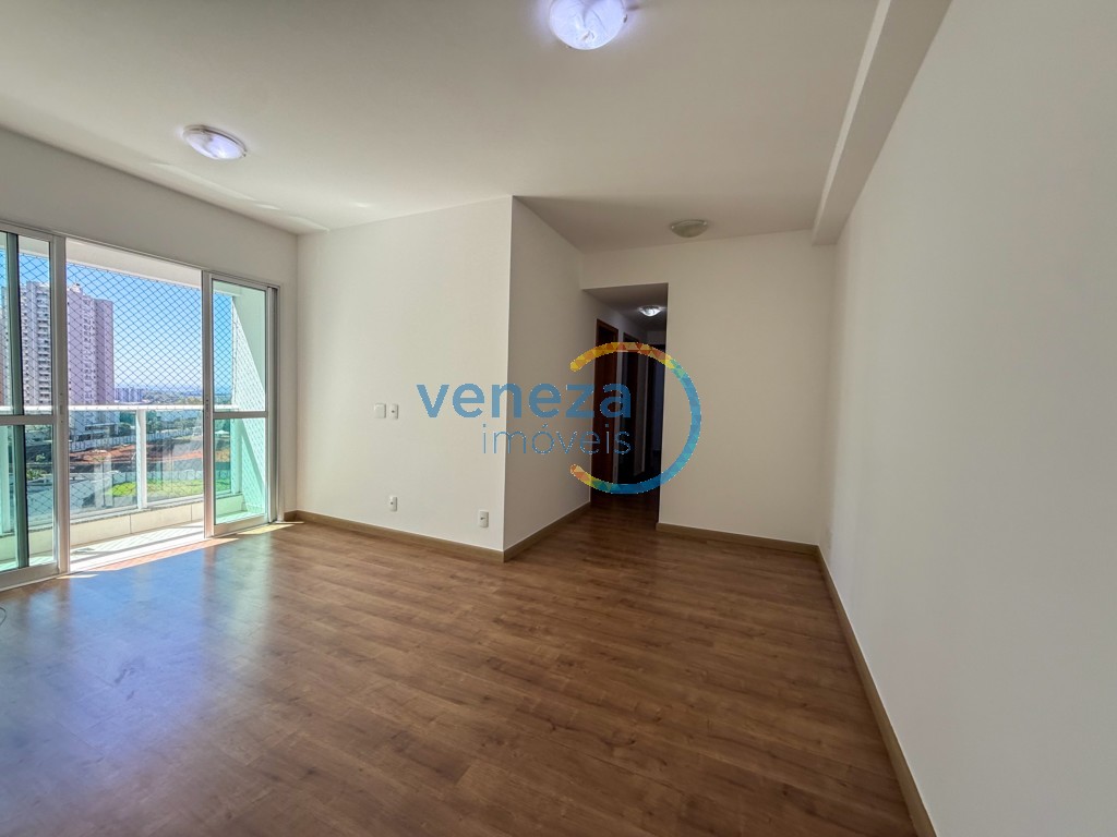 Apartamento para locação no bairro Gleba Palhano de Londrina com 69m<sup>2</sup> útil, 3 quartos, 1 vaga de garagem
