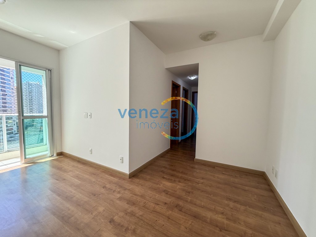 Apartamento para locação no bairro Gleba Palhano de Londrina com 69m<sup>2</sup> útil, 3 quartos, 1 vaga de garagem