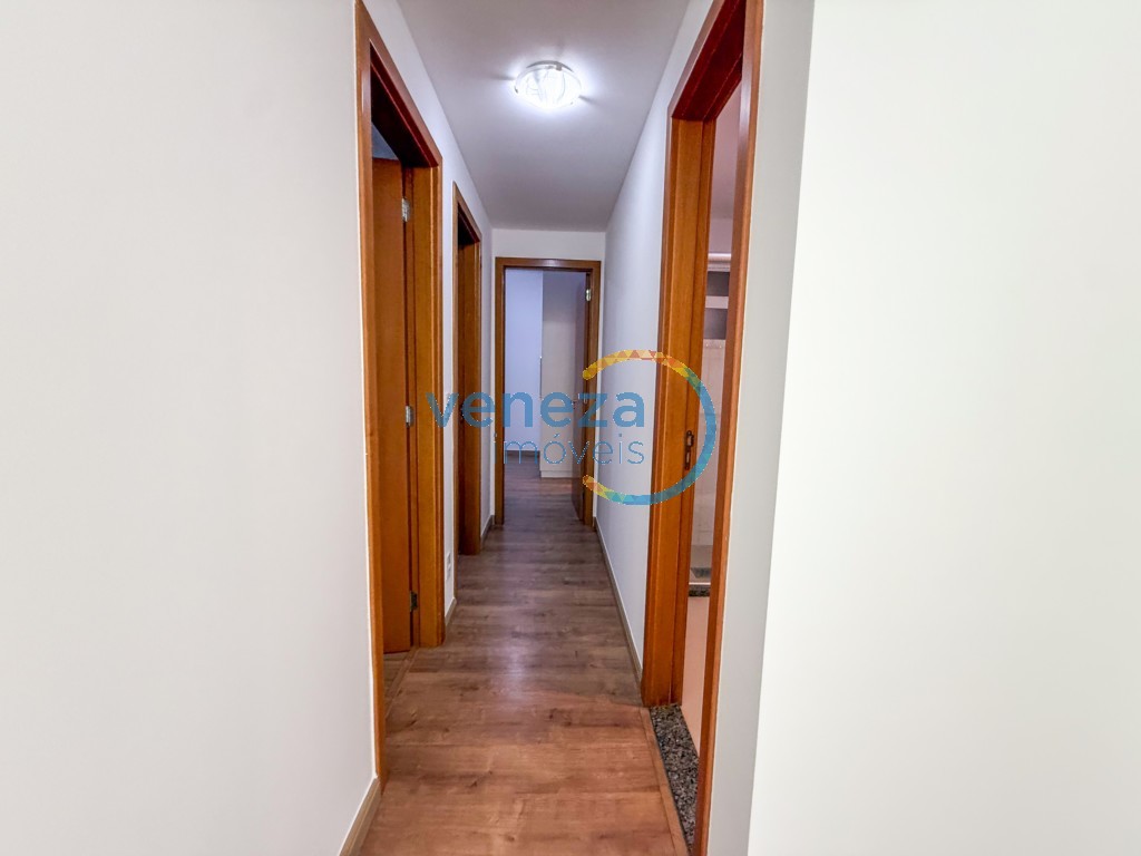 Apartamento para locação no bairro Gleba Palhano de Londrina com 69m<sup>2</sup> útil, 3 quartos, 1 vaga de garagem