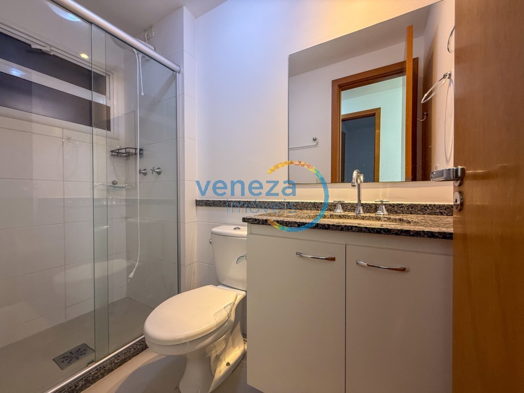 Apartamento para locação no bairro Gleba Palhano de Londrina com 69m<sup>2</sup> útil, 3 quartos, 1 vaga de garagem