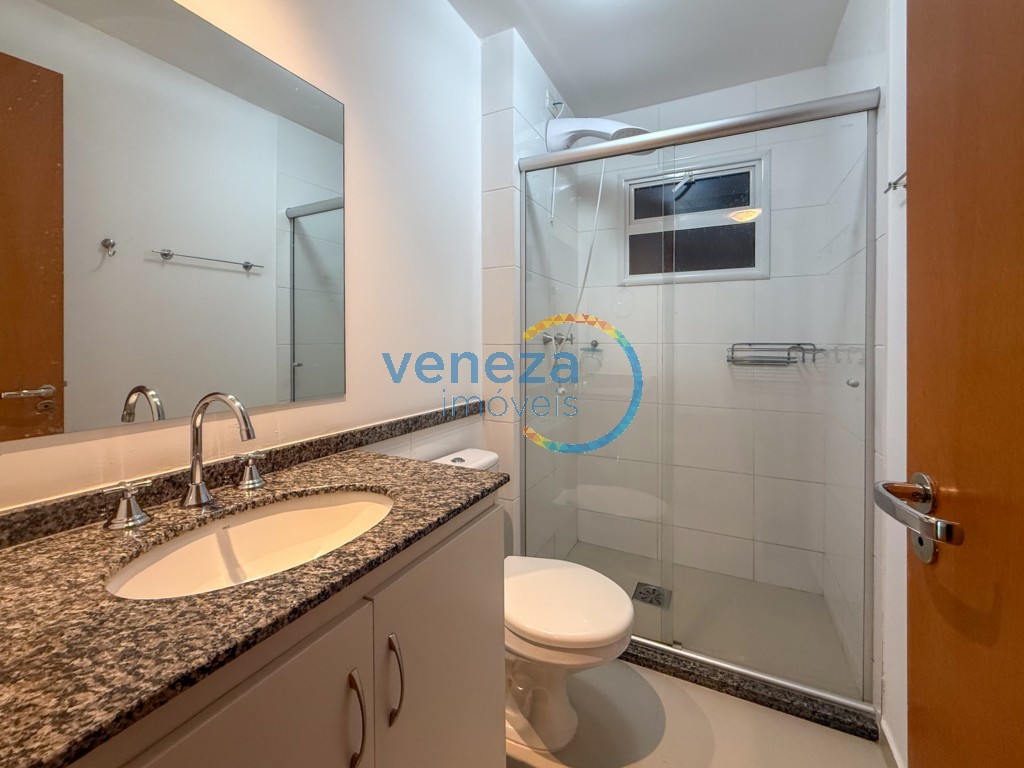 Apartamento para locação no bairro Gleba Palhano de Londrina com 69m<sup>2</sup> útil, 2 quartos, 1 vaga de garagem