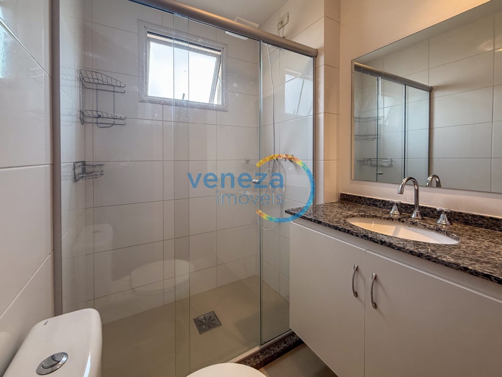 Apartamento para locação no bairro Gleba Palhano de Londrina com 69m<sup>2</sup> útil, 2 quartos, 1 vaga de garagem