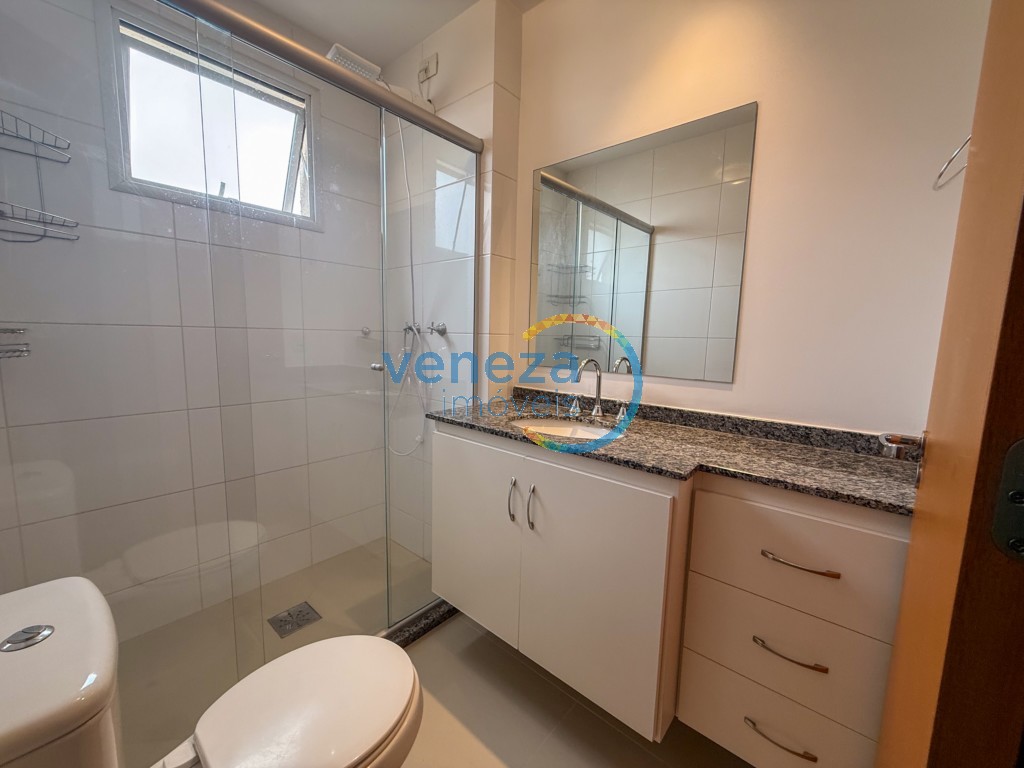 Apartamento para locação no bairro Gleba Palhano de Londrina com 69m<sup>2</sup> útil, 2 quartos, 1 vaga de garagem