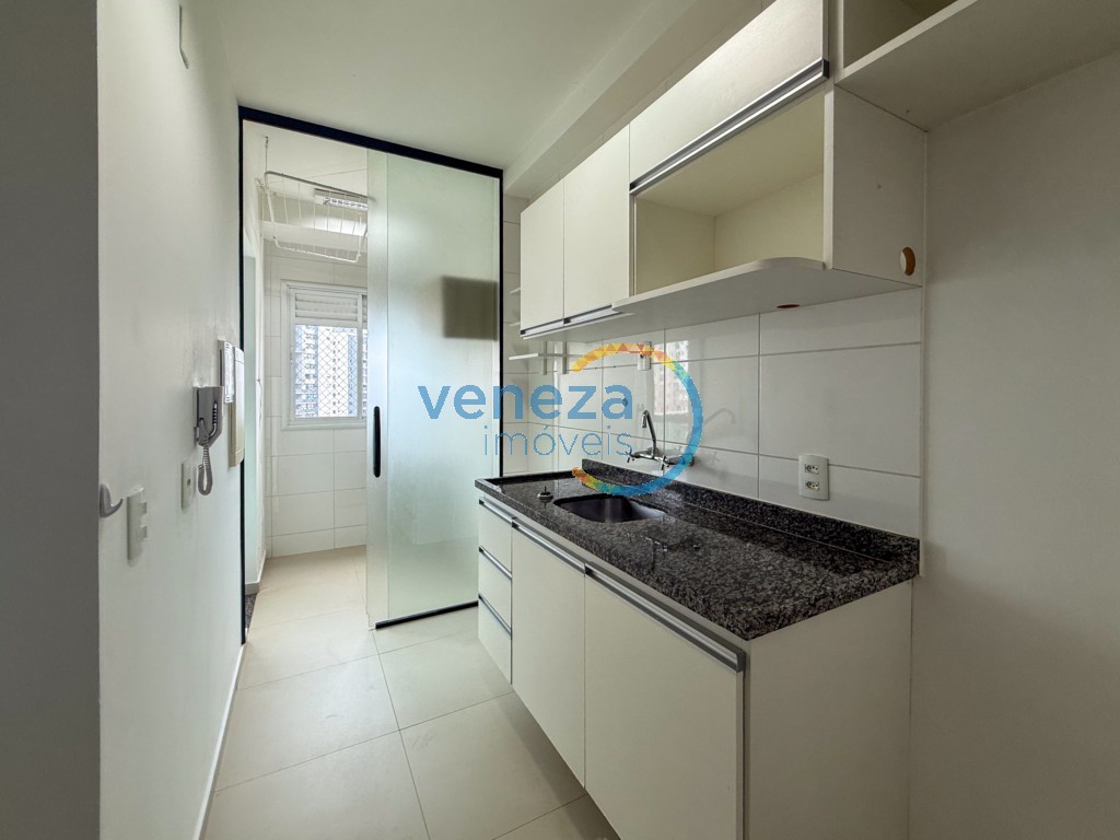 Apartamento para locação no bairro Gleba Palhano de Londrina com 69m<sup>2</sup> útil, 2 quartos, 1 vaga de garagem