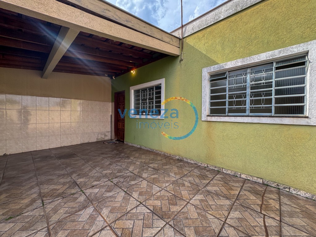 Casa Residencial para locação no bairro Industrial de Londrina com 89m<sup>2</sup> útil, 3 quartos, 1 vaga de garagem