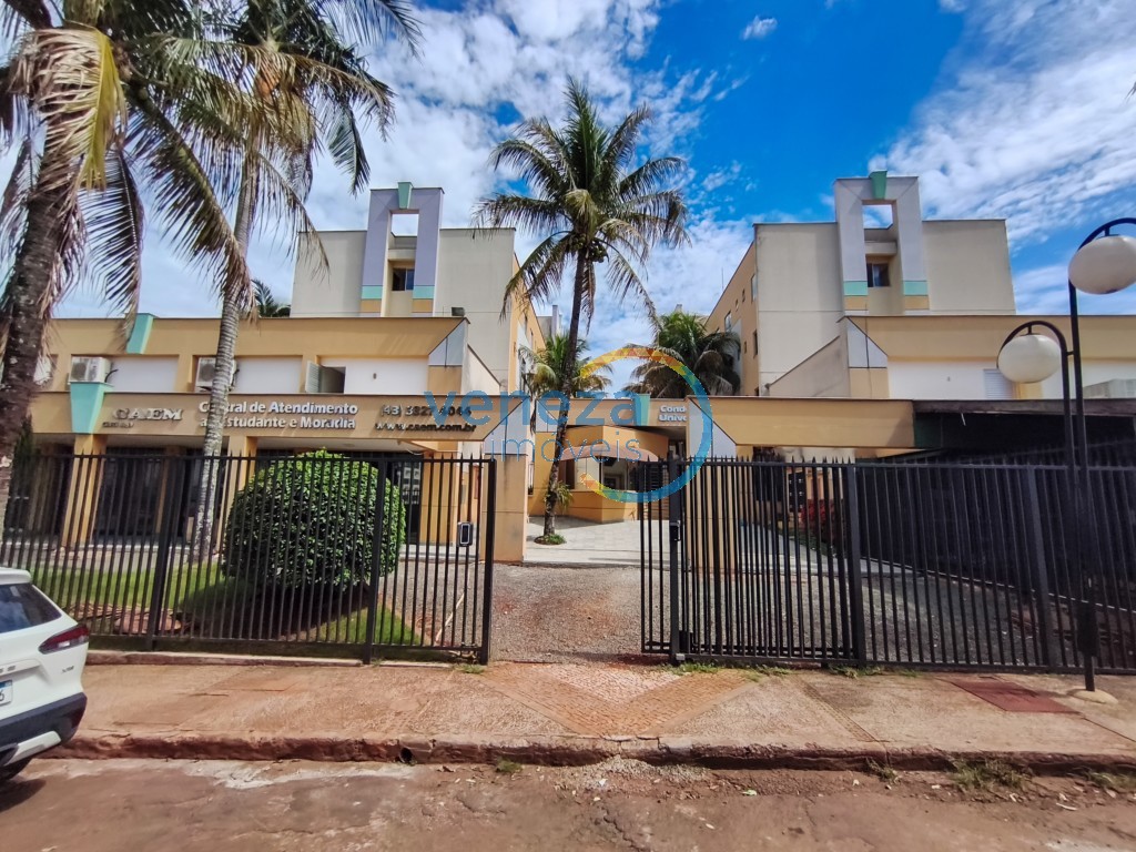 Apartamento para locação no bairro Cidade Universitaria de Londrina com 17m<sup>2</sup> útil, 1 quarto, 1 vaga de garagem