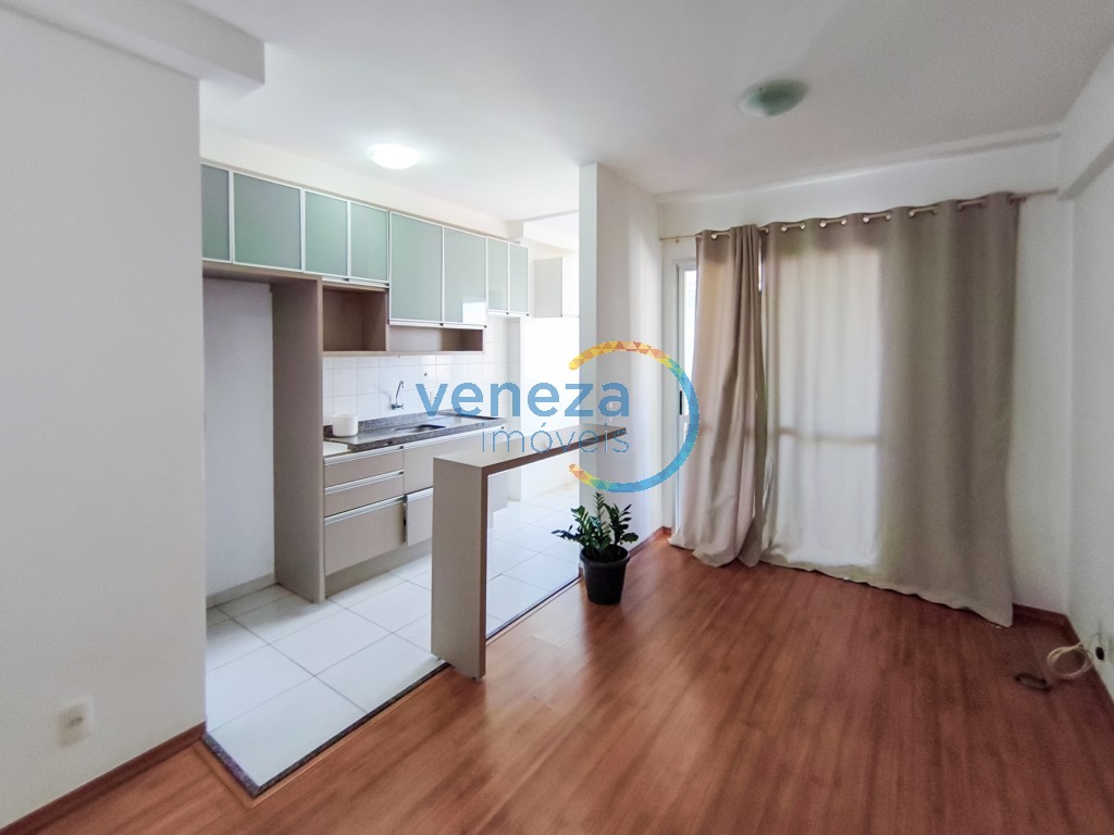 Apartamento para locação no bairro Gleba Palhano de Londrina com 68.89m<sup>2</sup> útil, 3 quartos, 1 vaga de garagem