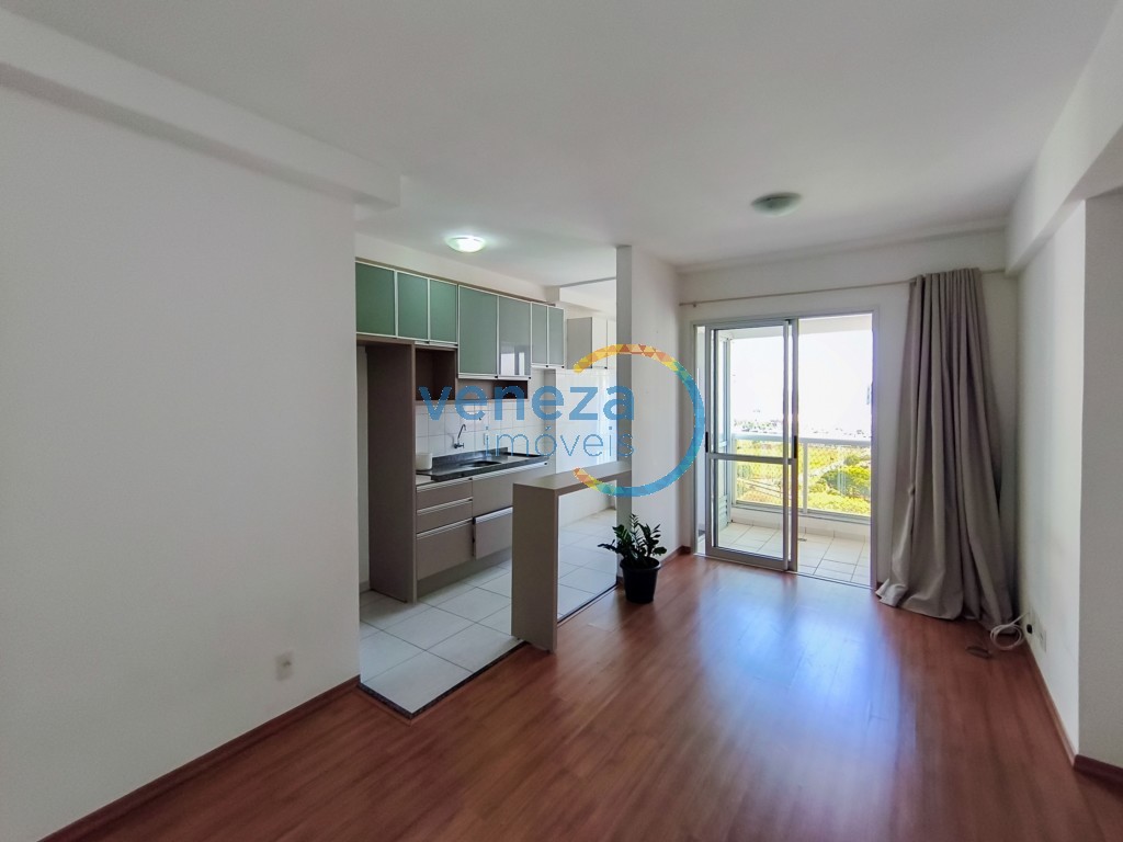 Apartamento para locação no bairro Gleba Palhano de Londrina com 68.89m<sup>2</sup> útil, 3 quartos, 1 vaga de garagem