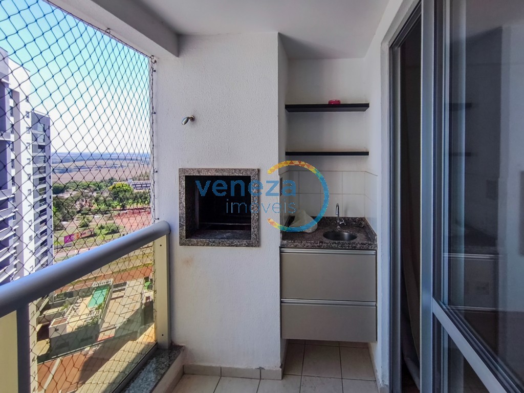 Apartamento para locação no bairro Gleba Palhano de Londrina com 68.89m<sup>2</sup> útil, 3 quartos, 1 vaga de garagem