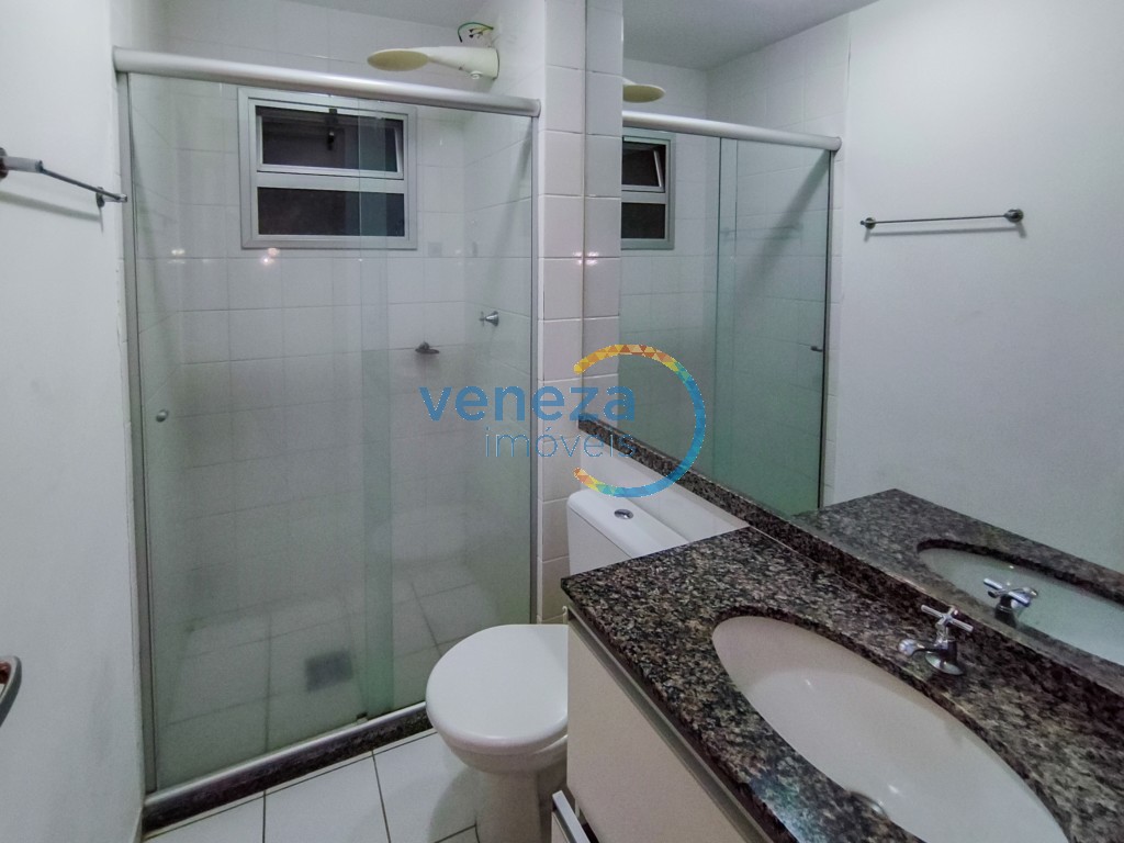 Apartamento para locação no bairro Gleba Palhano de Londrina com 68.89m<sup>2</sup> útil, 3 quartos, 1 vaga de garagem