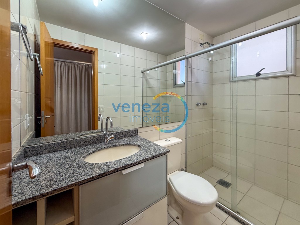 Apartamento para locação no bairro Gleba Palhano de Londrina com 69.72m<sup>2</sup> útil, 2 quartos, 1 vaga de garagem