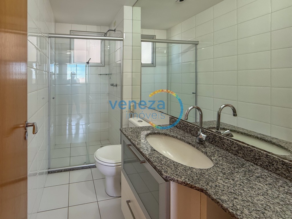 Apartamento para locação no bairro Gleba Palhano de Londrina com 69.72m<sup>2</sup> útil, 2 quartos, 1 vaga de garagem