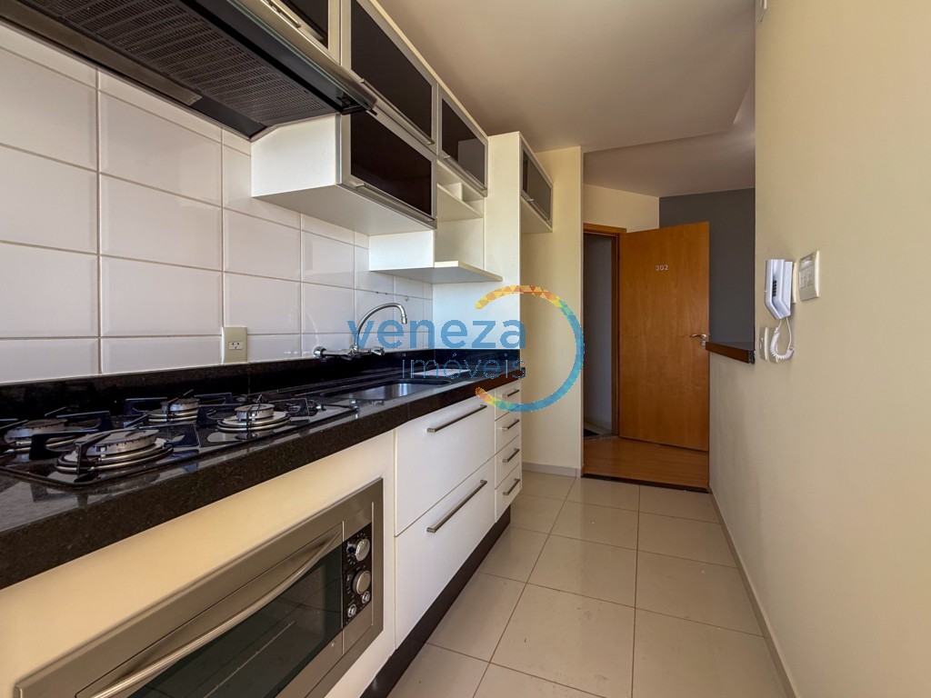 Apartamento para locação no bairro Gleba Palhano de Londrina com 69.72m<sup>2</sup> útil, 2 quartos, 1 vaga de garagem