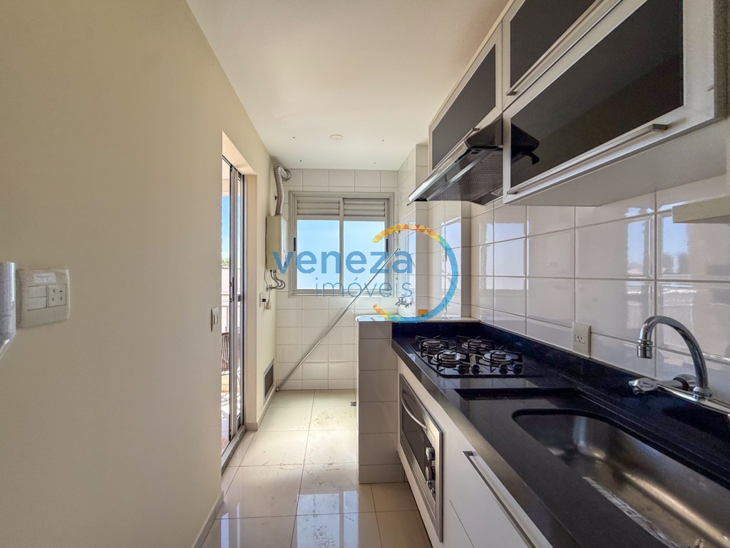 Apartamento para locação no bairro Gleba Palhano de Londrina com 69.72m<sup>2</sup> útil, 2 quartos, 1 vaga de garagem