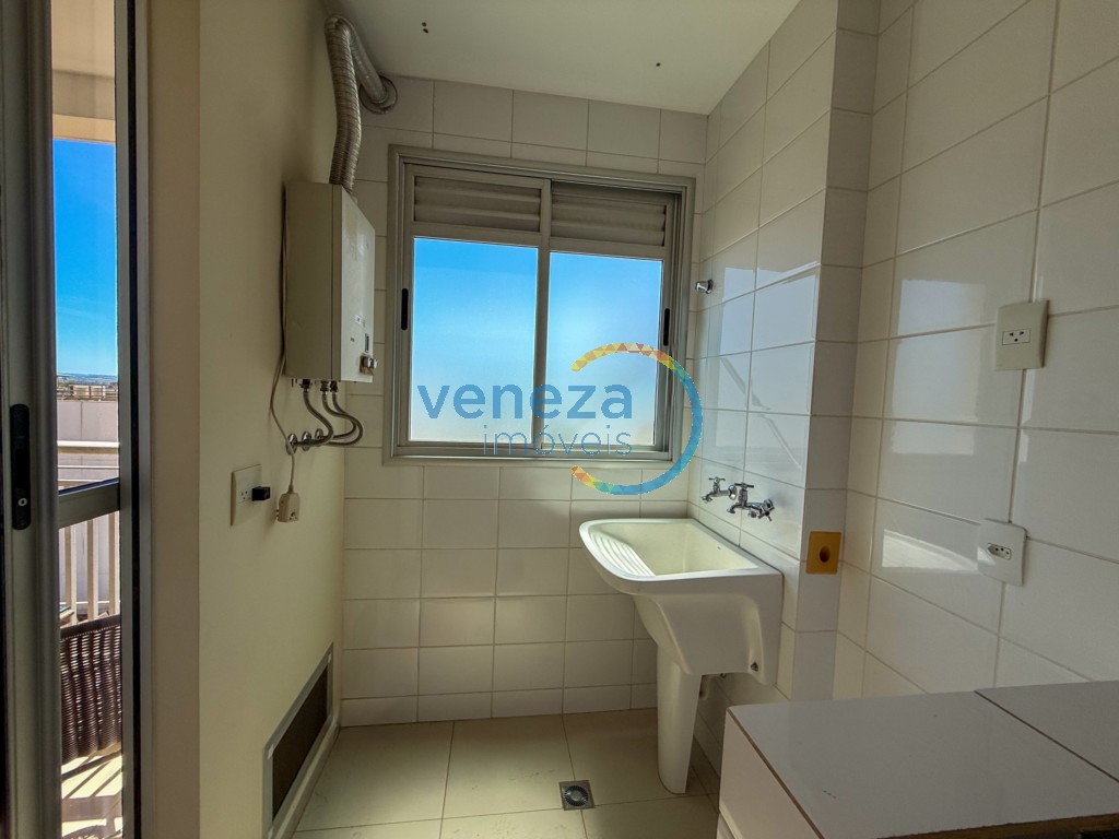 Apartamento para locação no bairro Gleba Palhano de Londrina com 69.72m<sup>2</sup> útil, 2 quartos, 1 vaga de garagem