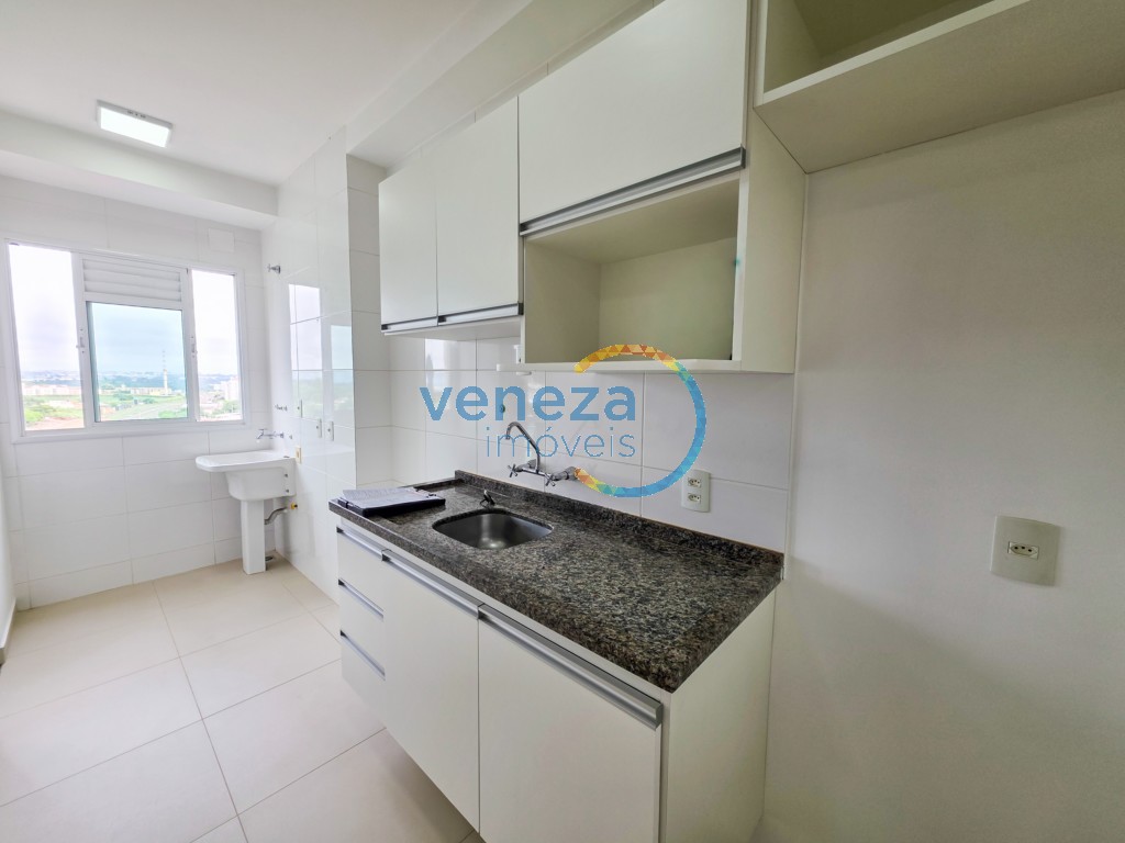 Apartamento para locação no bairro Gleba Palhano de Londrina com 69m<sup>2</sup> útil, 3 quartos, 1 vaga de garagem