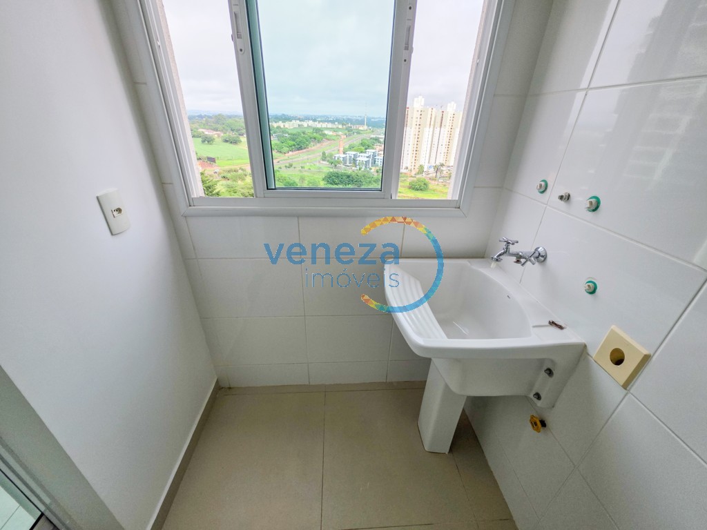 Apartamento para locação no bairro Gleba Palhano de Londrina com 69m<sup>2</sup> útil, 3 quartos, 1 vaga de garagem