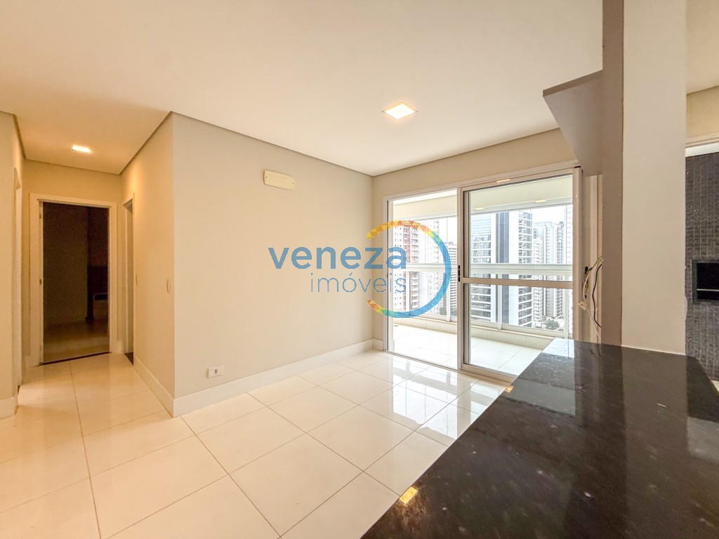 Apartamento para locação no bairro Gleba Palhano de Londrina com 75.38m<sup>2</sup> útil, 2 quartos, 1 vaga de garagem