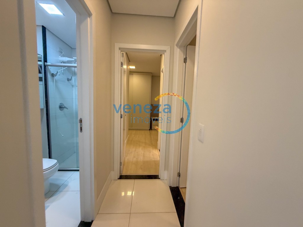 Apartamento para locação no bairro Gleba Palhano de Londrina com 75.38m<sup>2</sup> útil, 2 quartos, 1 vaga de garagem