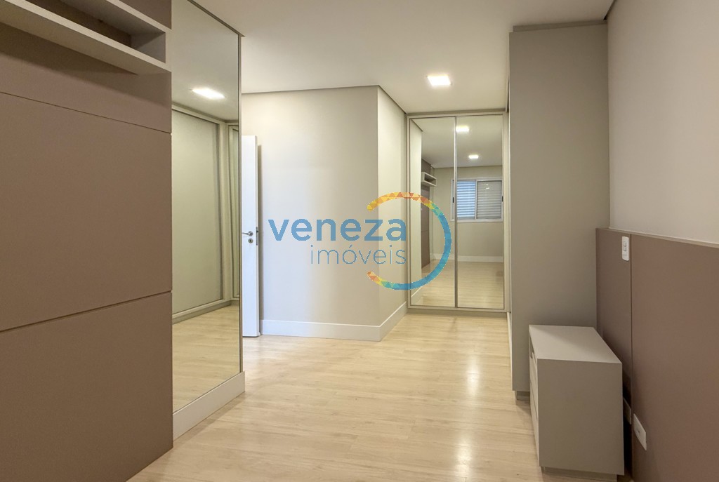 Apartamento para locação no bairro Gleba Palhano de Londrina com 75.38m<sup>2</sup> útil, 2 quartos, 1 vaga de garagem